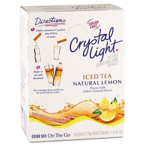 Crystal Light Drink Mix - Iced Tea (with Lemon) - On The Go Sticks - 30ct - Coffee Wholesale USA