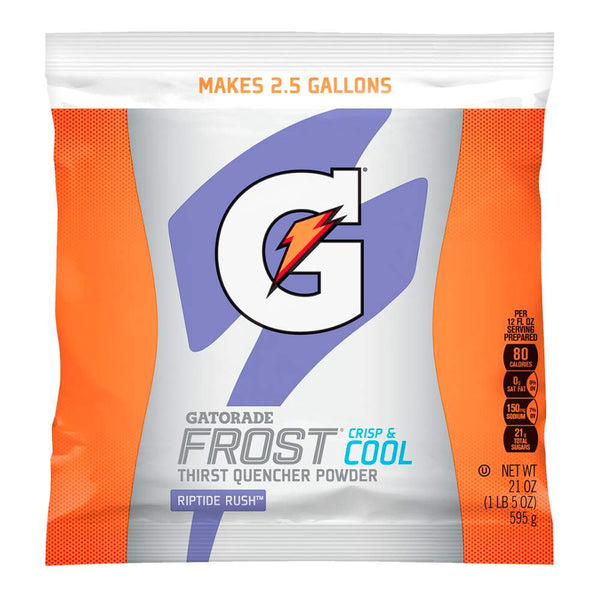 Gatorade Instant Powder Mix - Riptide Rush - 21 oz Package (2.5 Gallon)