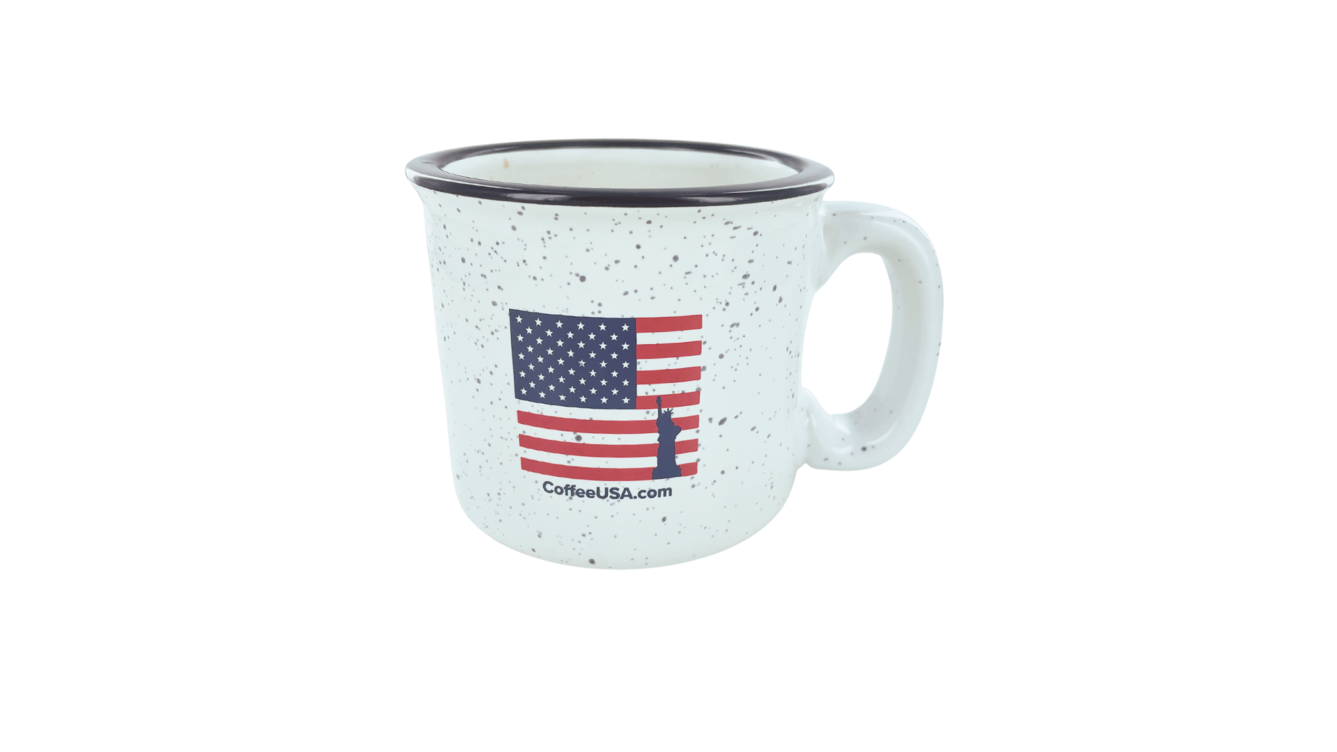 American Flag Mug - Ceramic Campfire Mug USA  Patriotic