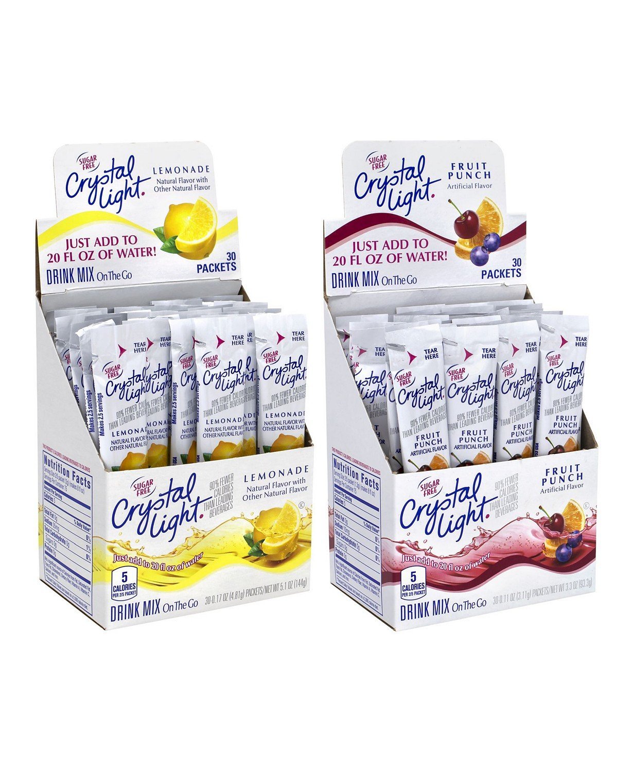 Crystal Light Drink Mix - Lemonade - On The Go Sticks - 120 Count