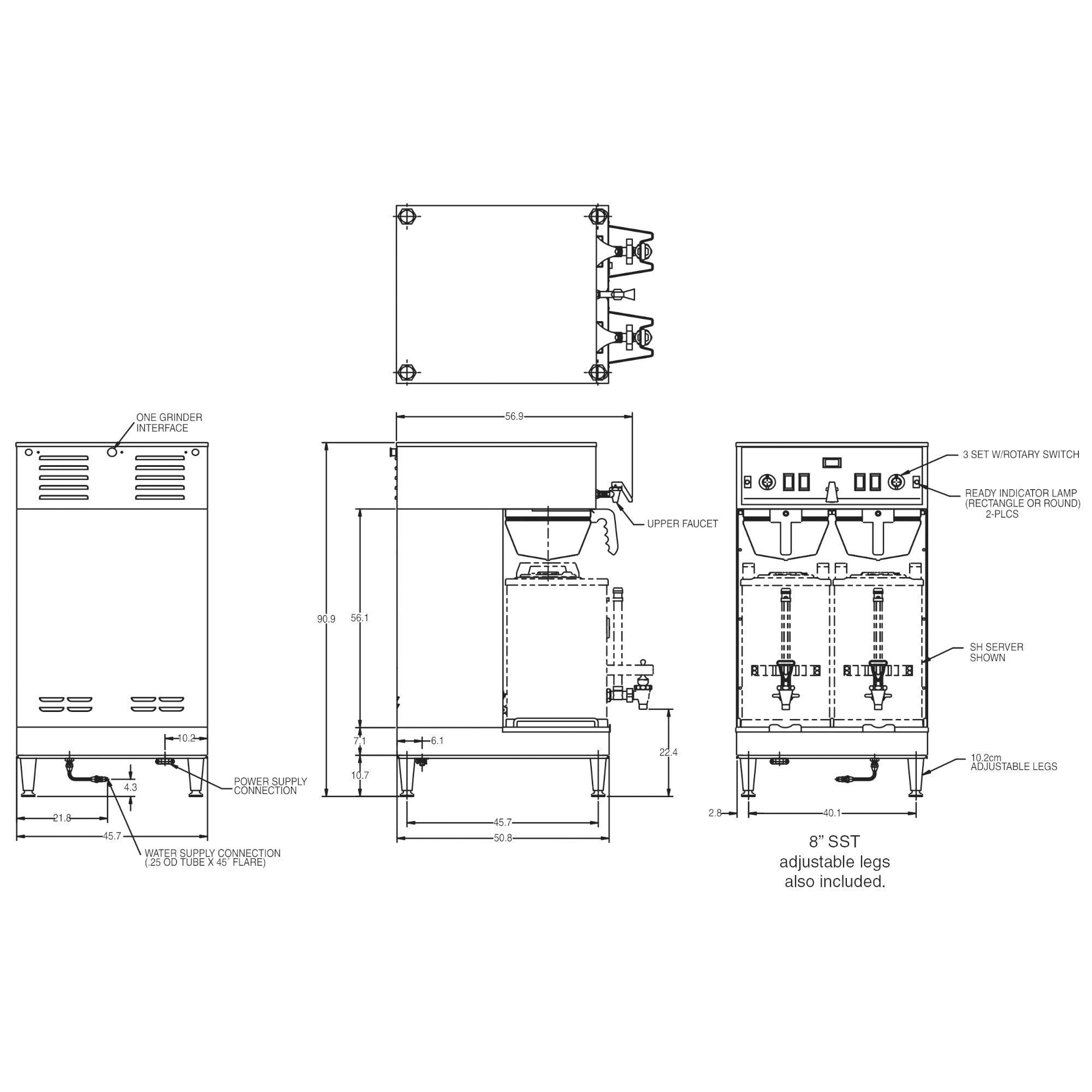 Bunn Dual Soft Heat Satellite Coffee Brewer - Coffee Wholesale USA