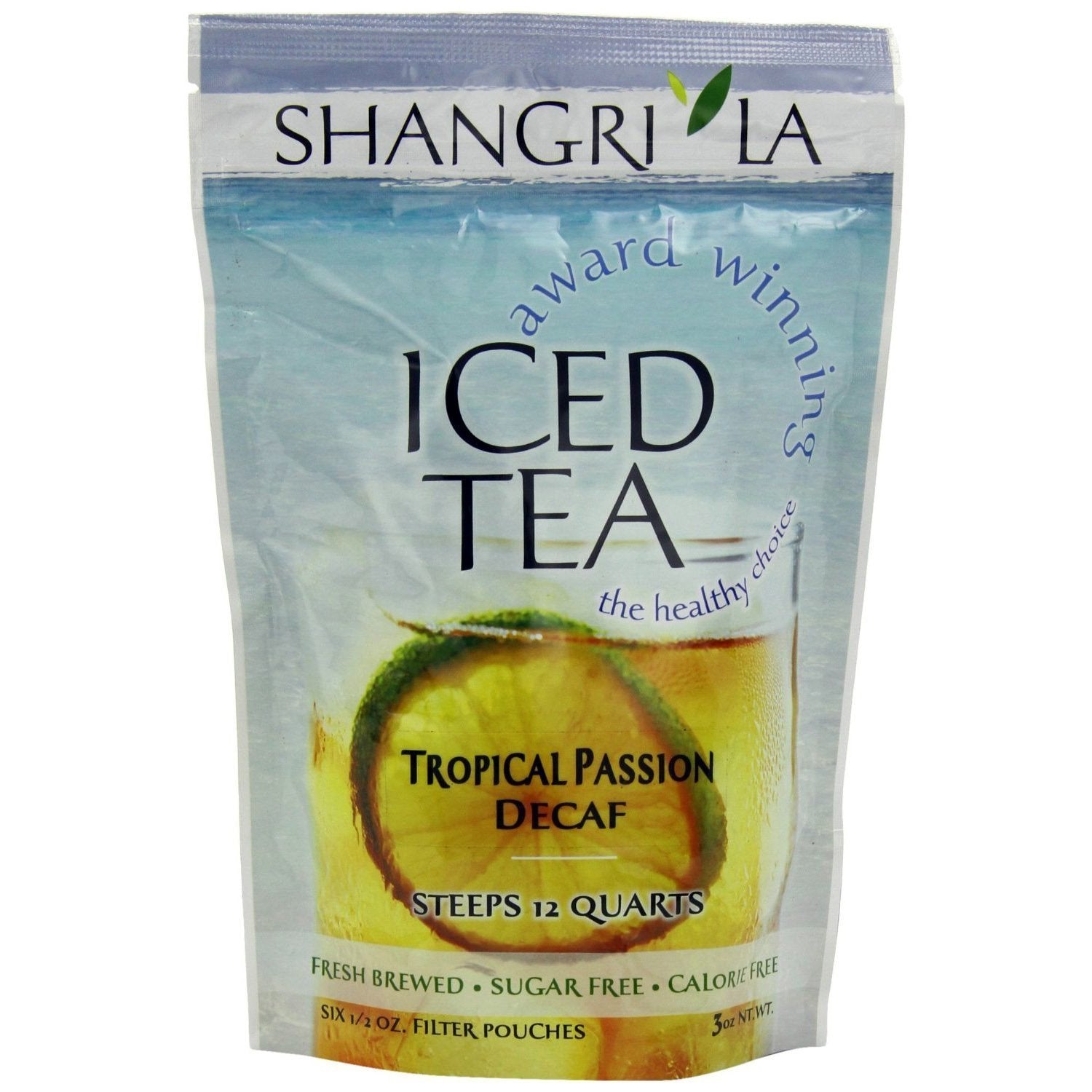 Shangri-La Iced Tea - Tropical Passion Decaf - 0.5oz Filter Pouch - 6ct Bag - Coffee Wholesale USA