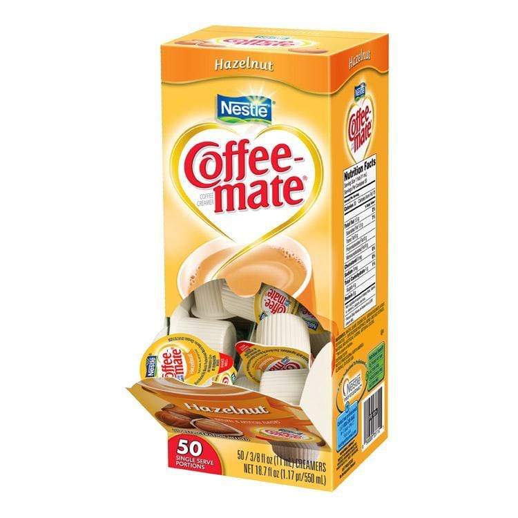 Coffee-mate Liquid Creamer Tubs - Hazelnut - 50ct Box