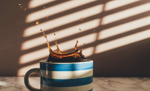 blue coffee cup